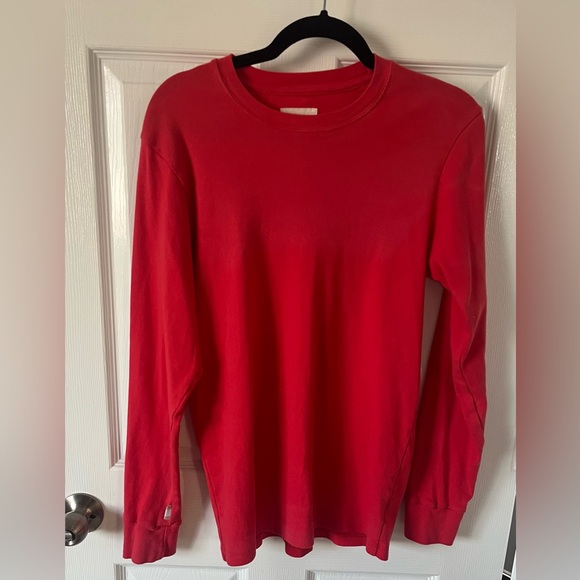Province Of Canada Sweaters - Province of Canada Red Organic Cotton Long Sleeve – Made in Canada (Size M)
